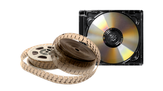 16mm film and damaged DVD needing digital preservation
