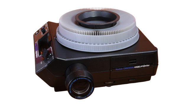 Carousel projector and 35mm photo slides for digital conversion