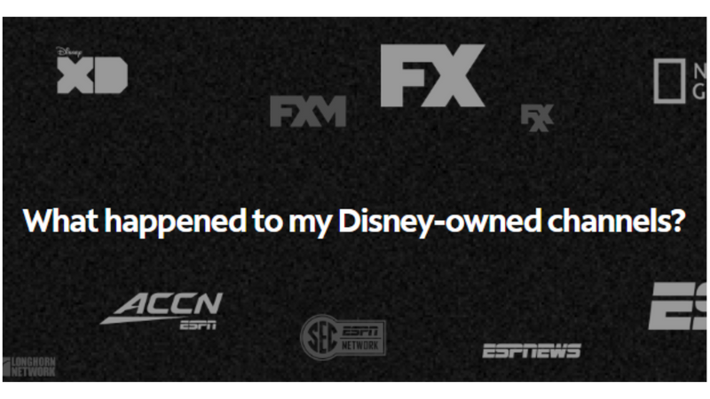 Disney Channels Go Dark