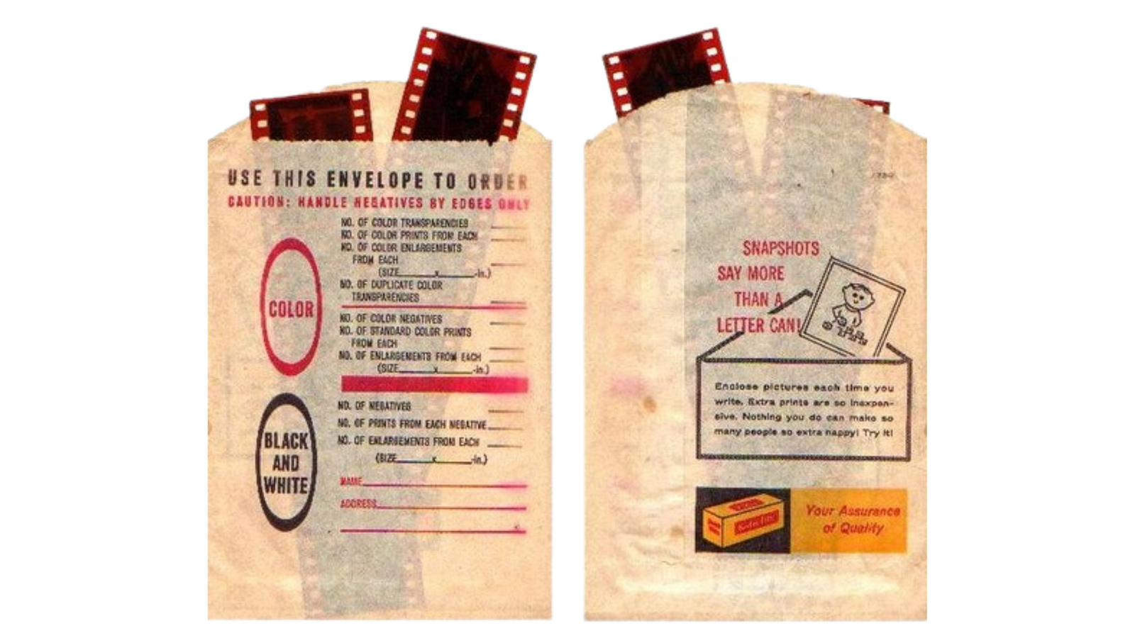 Film negatives ready to convert to digital photos