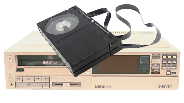 Vintage Betamax player and tape needing digital conversion
