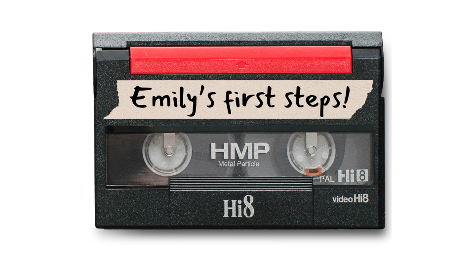 Baby's First Steps Stuck on 8mm Tape