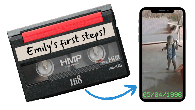 8mm Tape to Digital Service