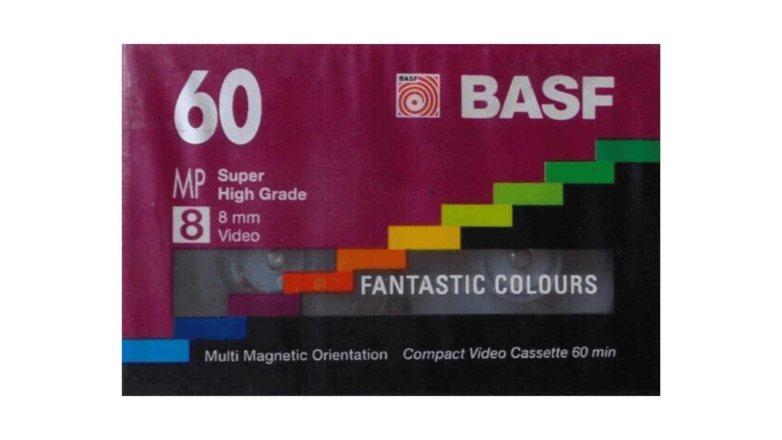BASF MP Super High Grade 8mm Compact Video Cassette Tape Cover