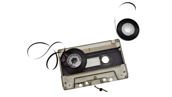 Broken Audio Cassette Tape