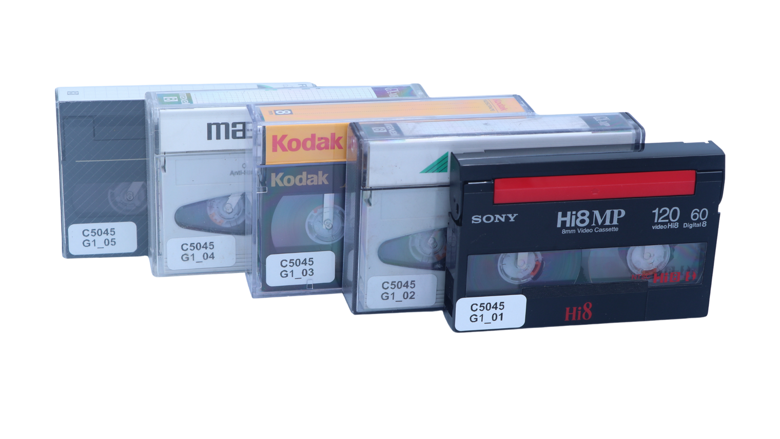 Heirloom Organization for 8mm Tape to Digital