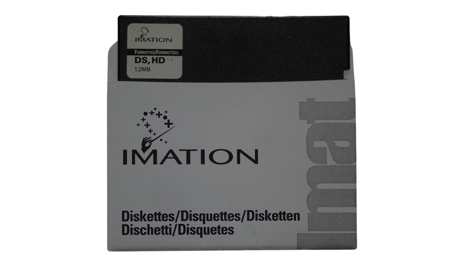 Imation DS DD 1.2MB Formatted 5.25 Inch Floppy Disk