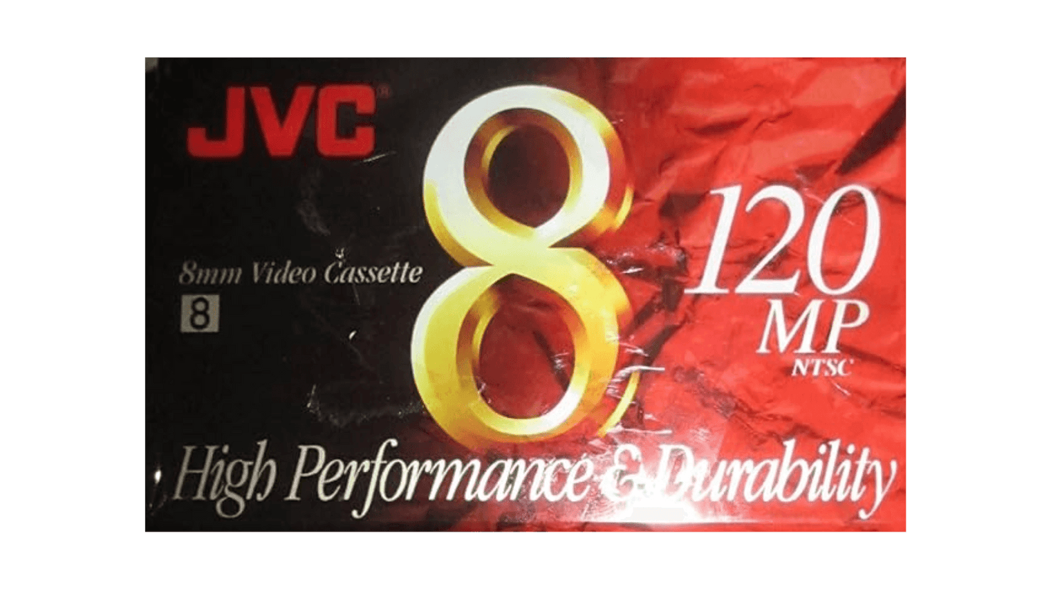 JVC 120MP NTSC 8mm Video Cassette Tape Cover