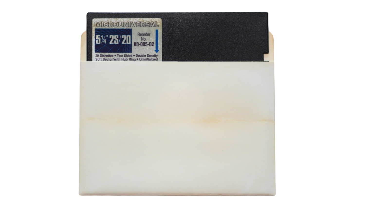 MICROUNIVERSAL 5 1_4 Two Sided, Double Density Floppy Disk