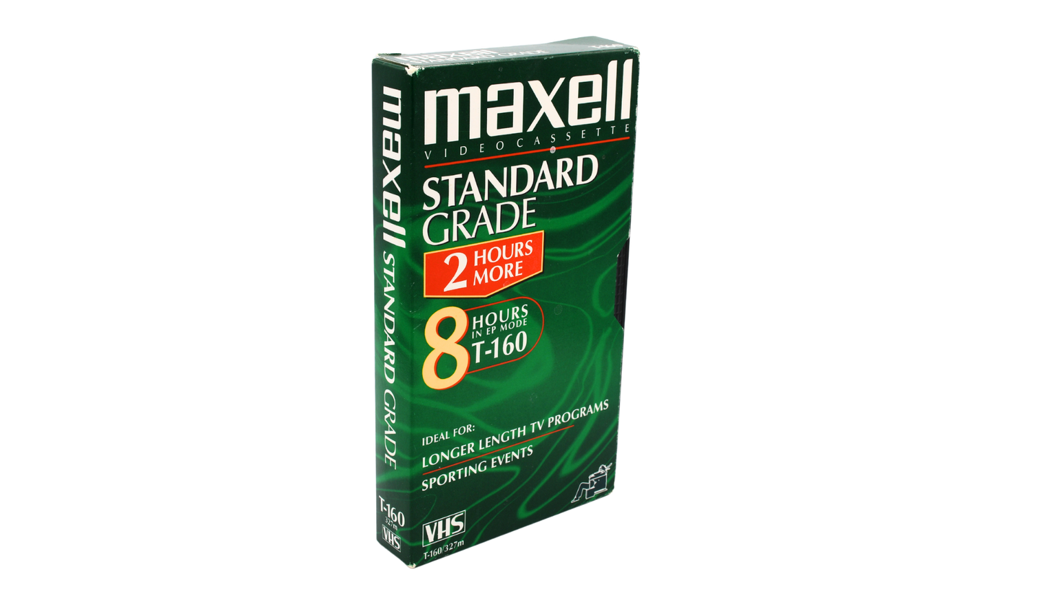 Maxell T-160 Standard Grade 8 Hour VHS Videocassette