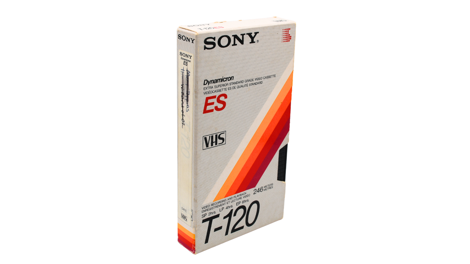 Sony Dynamicron T-120 ES VHS Tape