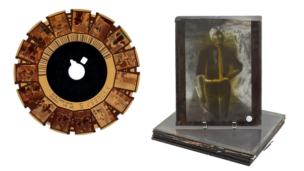 Specialty Photo Negatives on Old Glass and Picture Disc Negatives