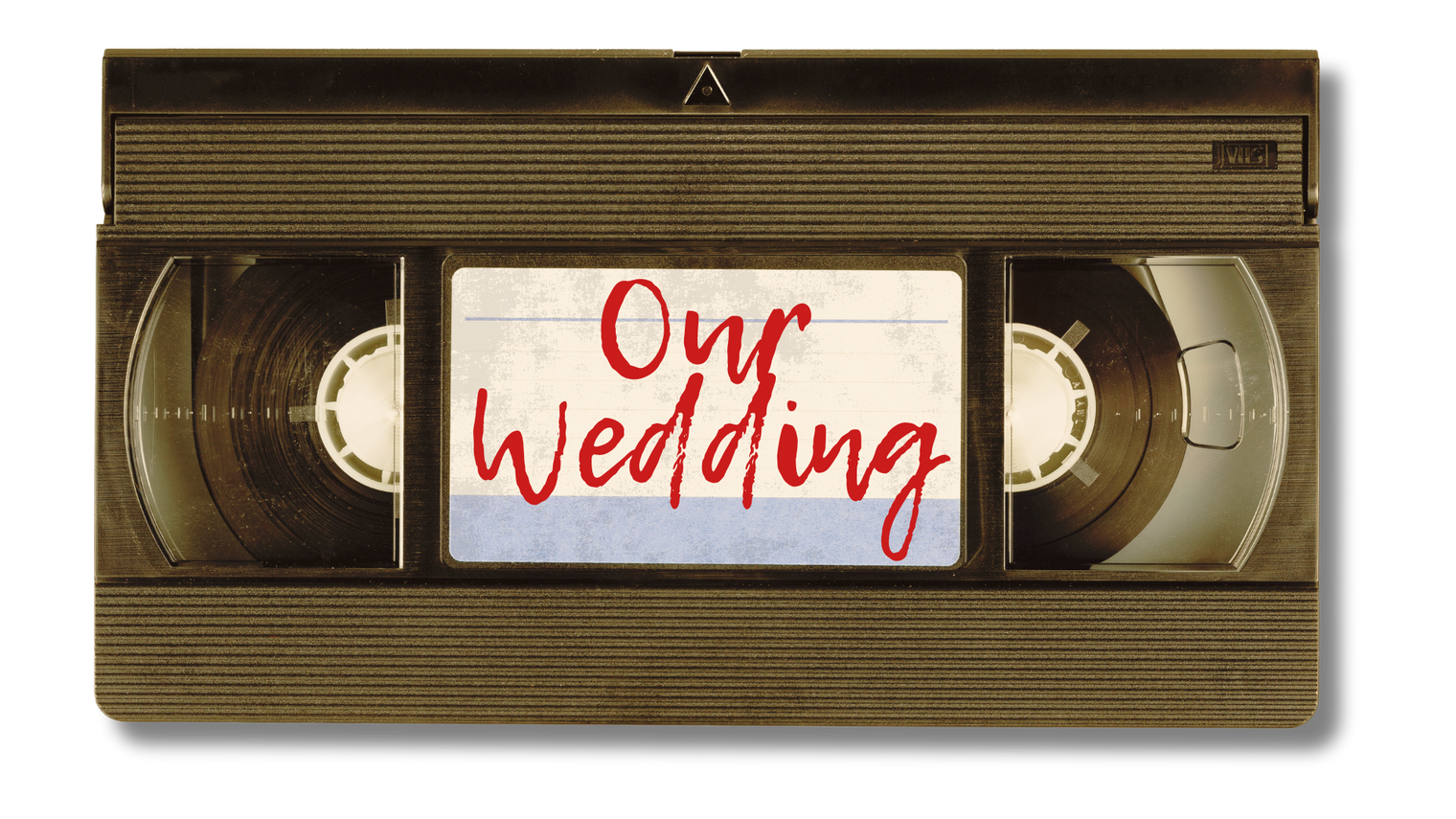 Wedding Video on a VHS Cassette Tape