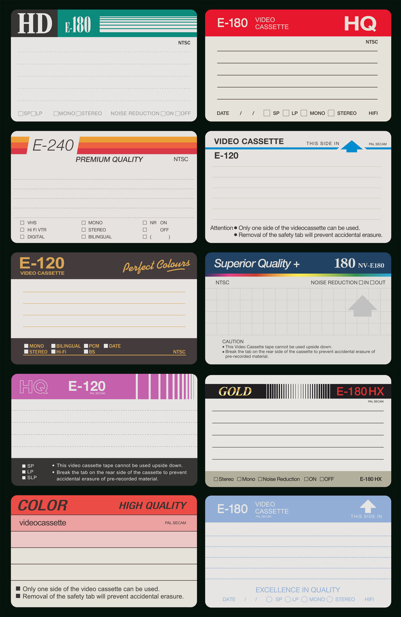 Deciphering the Past: A Guide on Understanding VHS Tape Labels