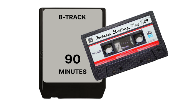 8 track vs cassette​