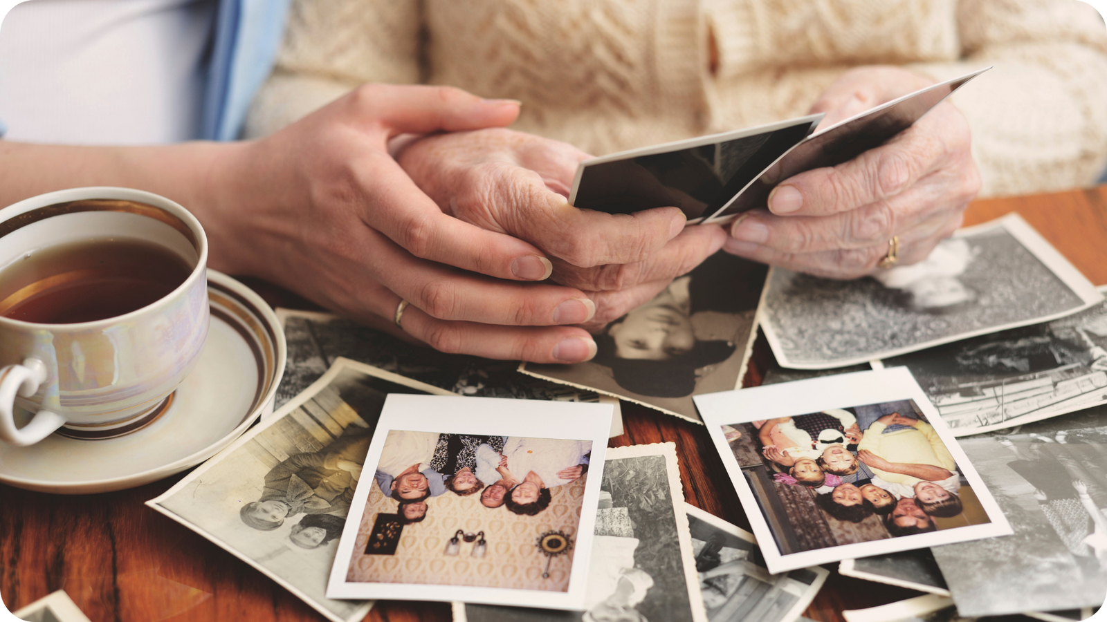 Photo scanner digitizing family photos at high resolution