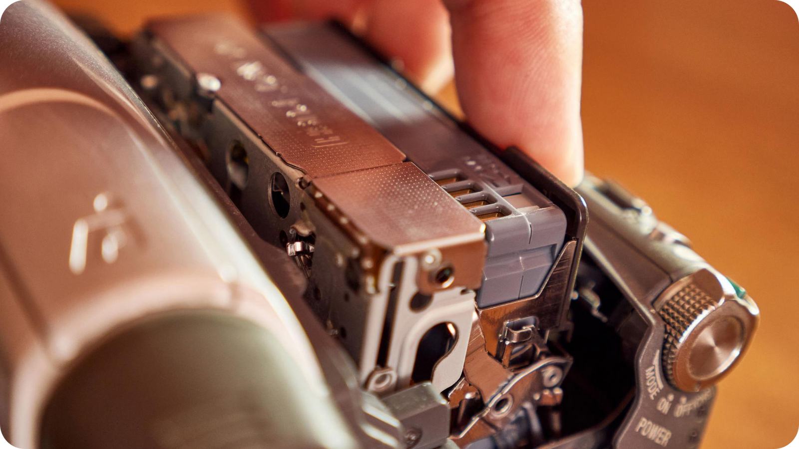 Mini DV cassette tape used in camcorders