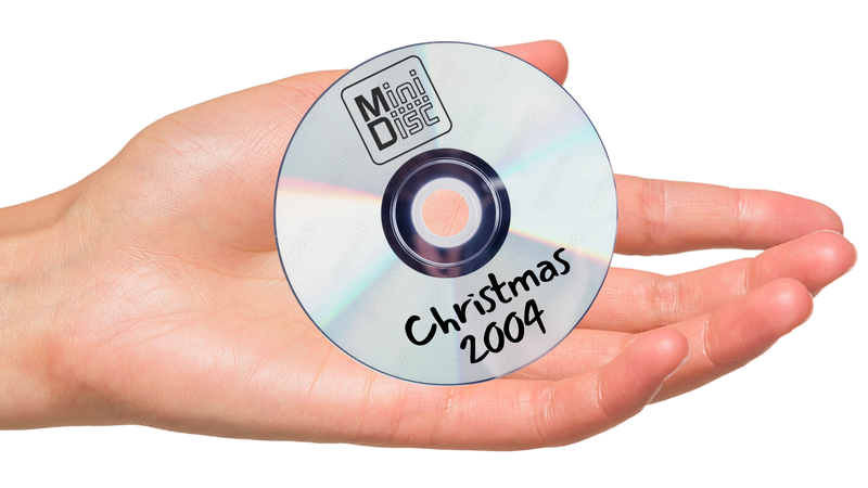 Mini DVD in Woman's Hand