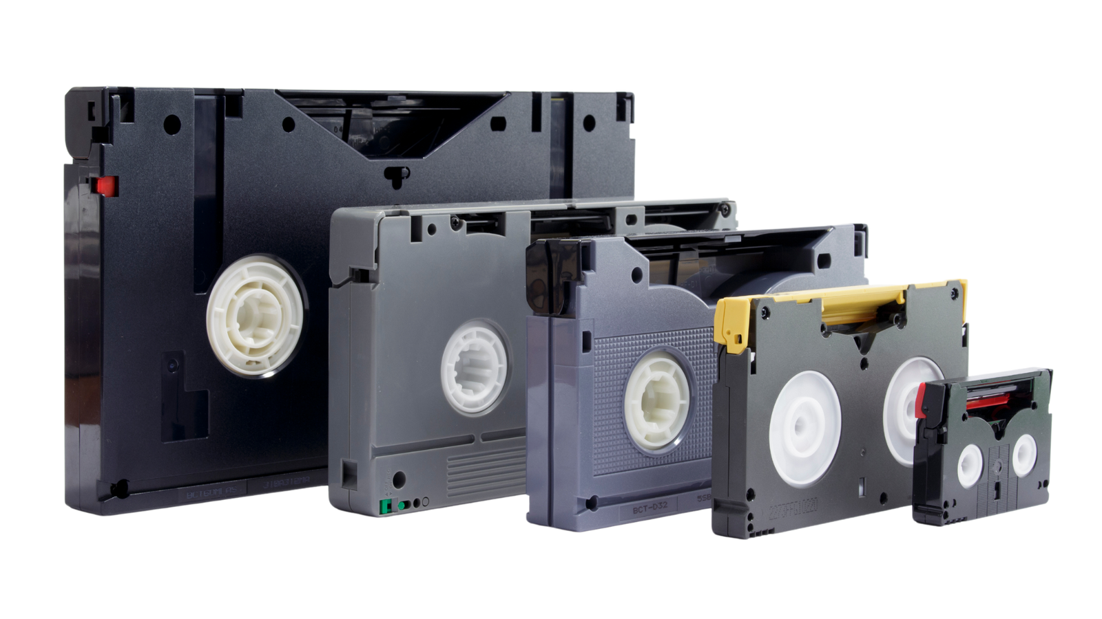 VHS, Video8, Hi8, Digital8, and MiniDV Camcorder Tapes