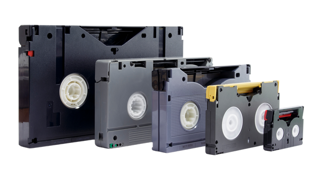 VHS, Video8, Hi8, Digital8, and MiniDV Camcorder Tapes