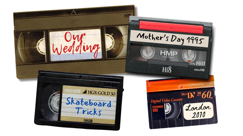 Mix of Camcorder Tapes