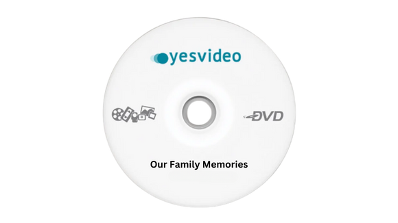 Our Family Memories on a YesVideo DVD with Disc Rot