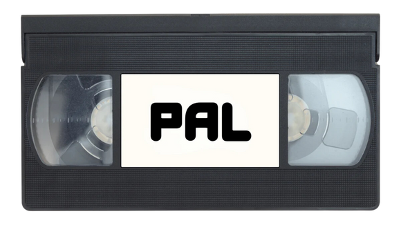 VHS Cassette Tape in PAL Format