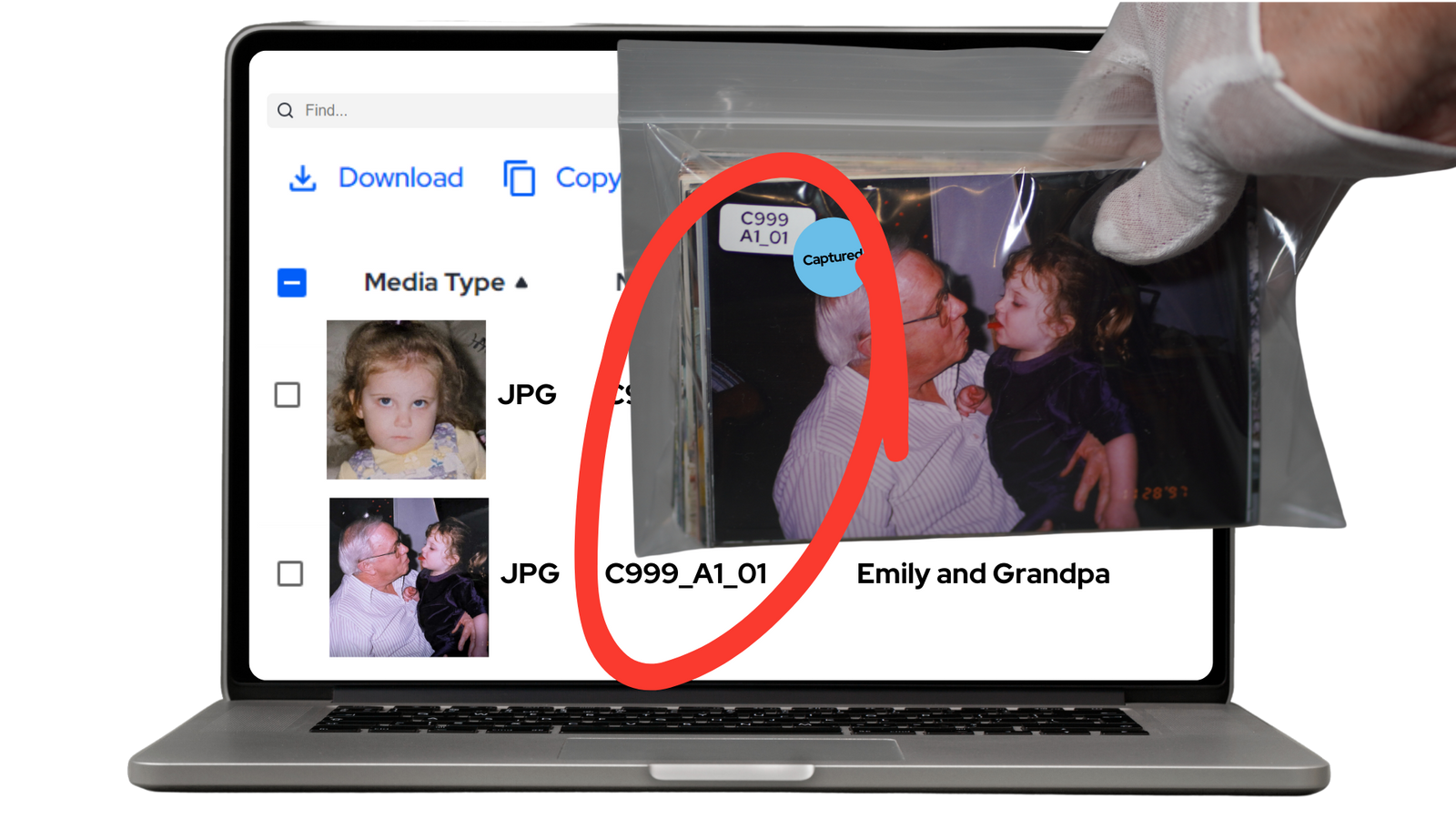 Photo prints to JPG images