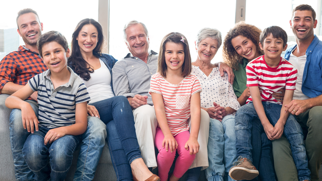Generations enjoying preserved family memories together on Valentine’s Day