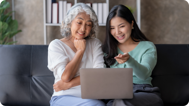 Mom and adult daughter stream memories after converting VHS to digital