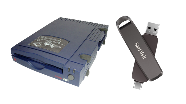 Zip Drive vs Thumb Drive