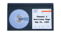 Betamax Video Cassette Tape of Hurricane Hugo