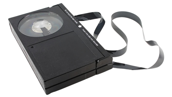 Broken Betamax Video Tape