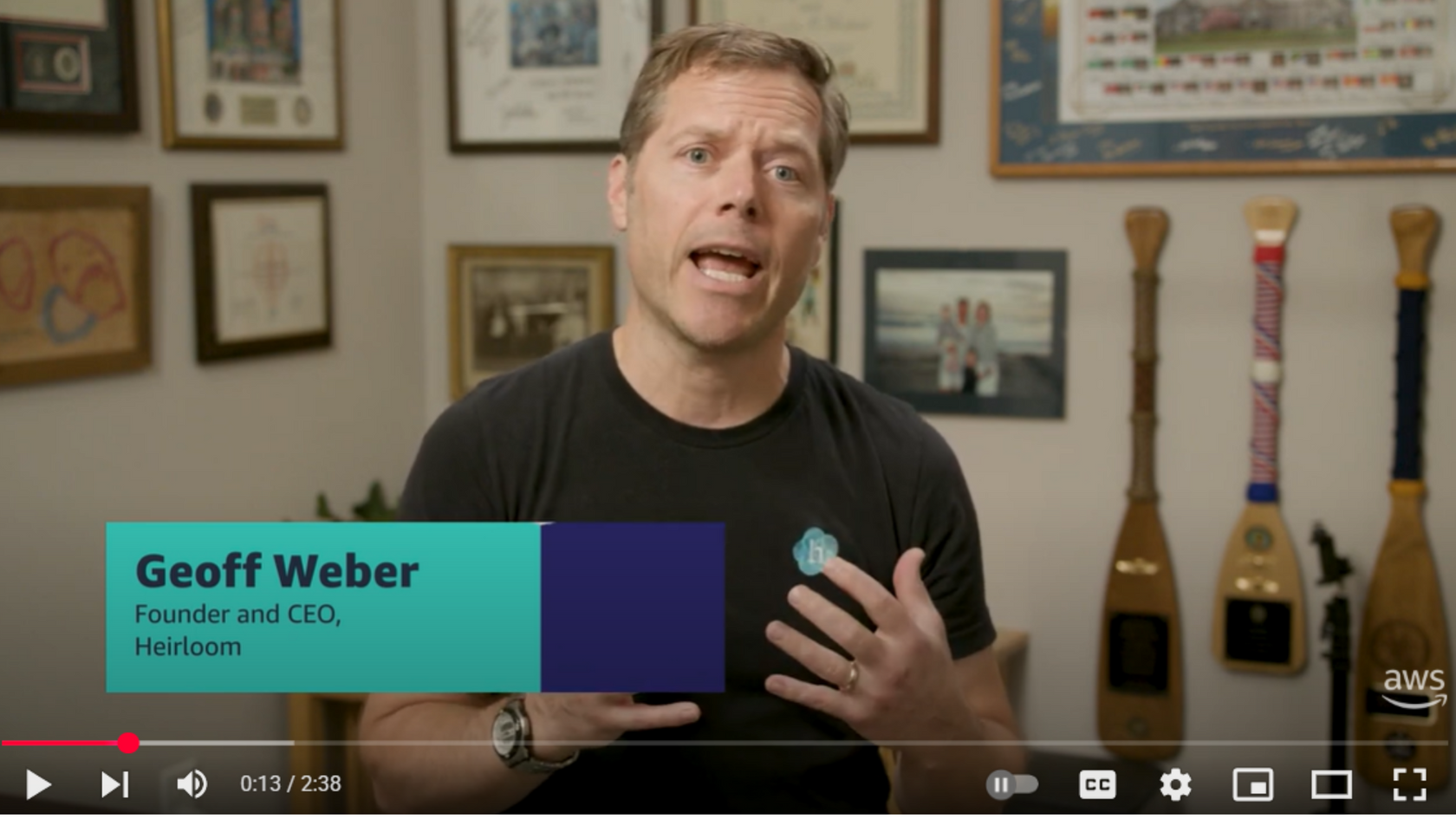 Geoff Weber, CEO of Heirloom, Describing Their Partnership with AWS