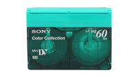 Green Sony MiniDV Tape