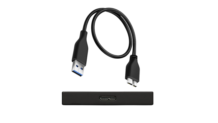 Heirloom External Hard Drive with USB Cable