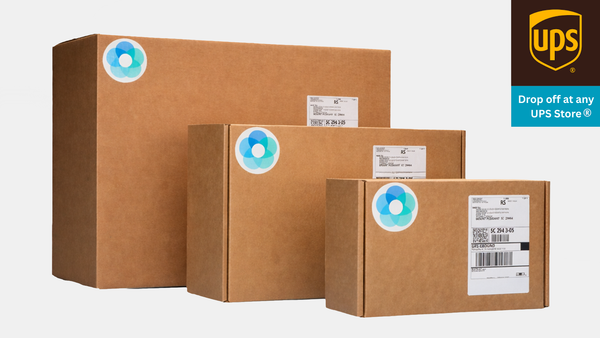 Heirloom Digitizing Boxes with UPS Logo