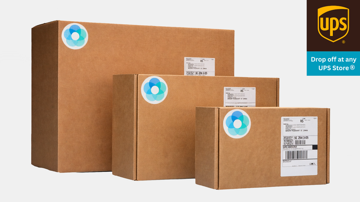 Heirloom Digitizing Boxes with UPS Logo