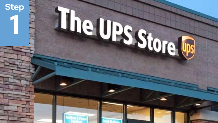 Step 1: Bring your media to The UPS Store or drop it off at Heirloom