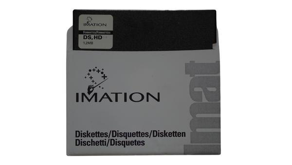 Imation DS DD 1.2MB Formatted 5.25 Inch Floppy Disk