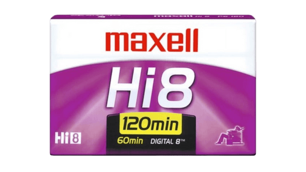 Maxell 120min Hi8 60min Digital8 8mm Tape Cover