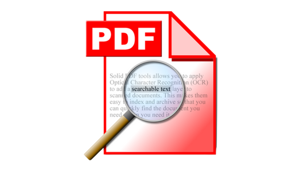 PDF With OCR Searchable Text