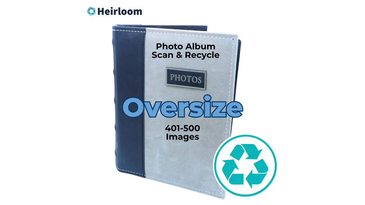 Heirloom Photo Album Scan and Recycle Oversize