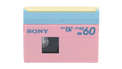 Pink Sony MiniDV Tape
