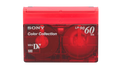 Red Sony MiniDV Tape