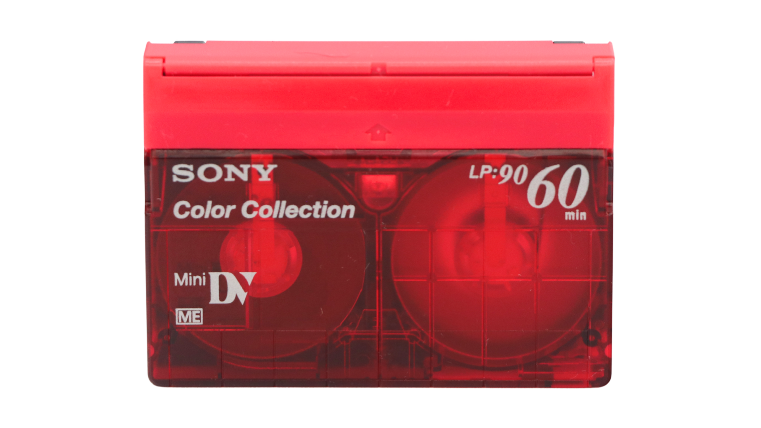 Red Sony MiniDV Tape