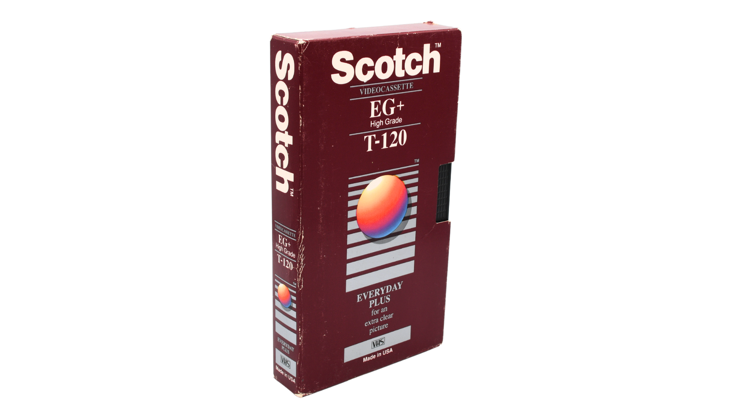 Scotch EG + High Grade T-120 VHS Videocassette