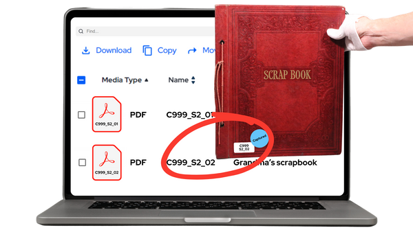 Scrapbook to Digital Preserved to the Cloud