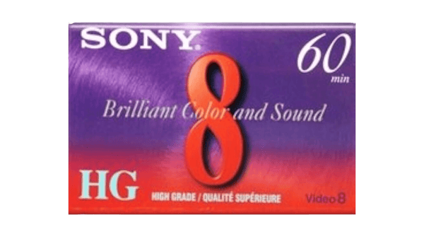 Sony HG Video8 High Grade 8mm Tape Cover