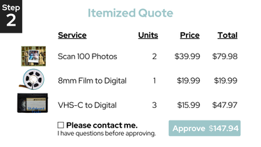 Heirloom Step 2: Review & Approve